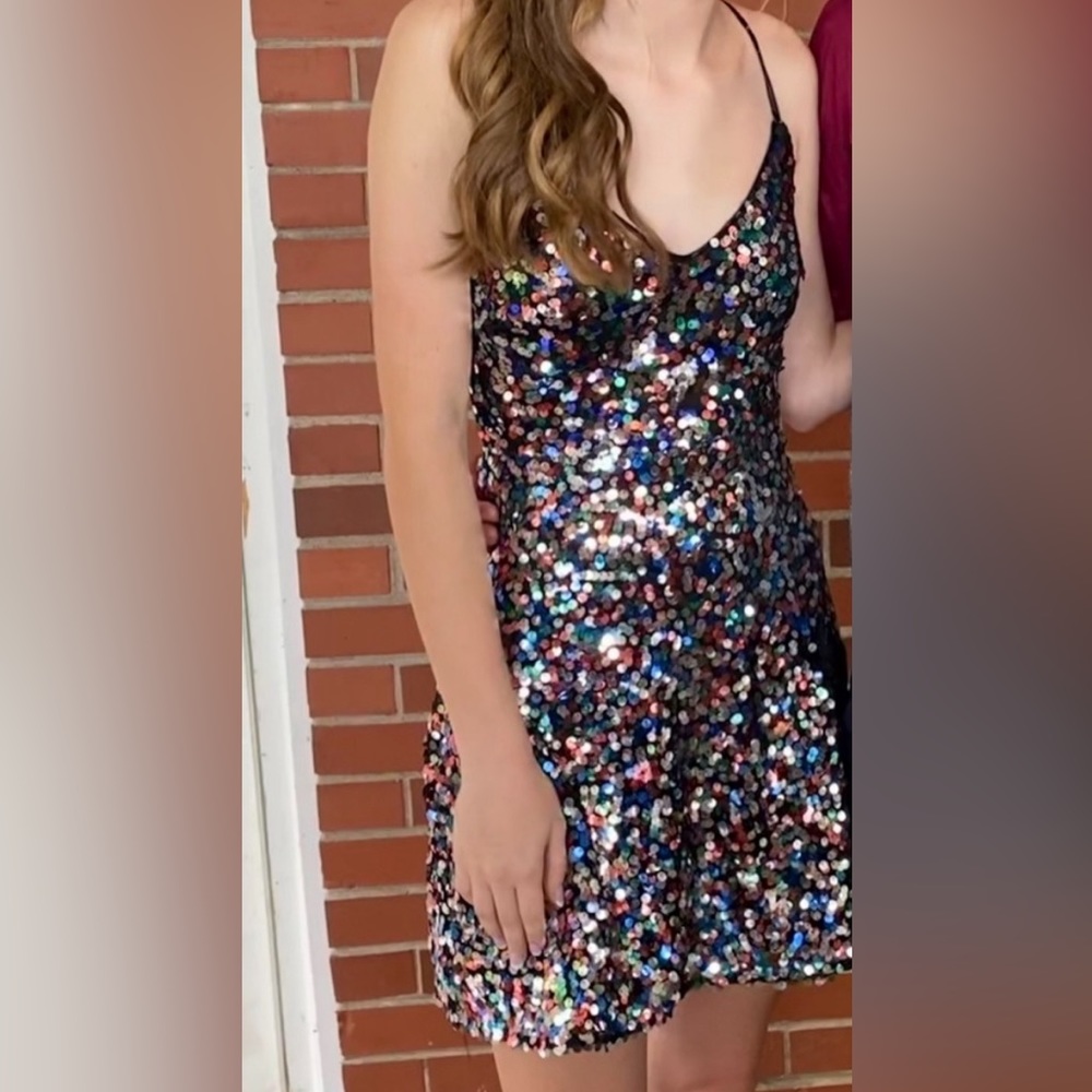 Lulu’s multi-colored sequin dress size XS